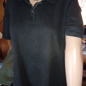 Woman's Black, White Stag (XL,16-18) Shirt.